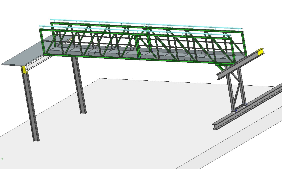 紧凑型桁架检修通道梯